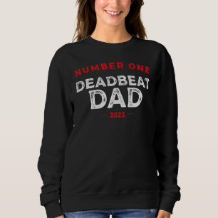 Sudadera Padre Moroso Número Uno 2023 Novedad Chiste Padre