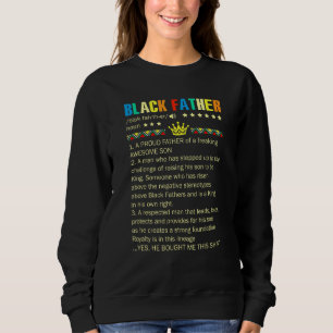 Sudadera Padre Negro Un Orgulloso Padre De Un Impresionante