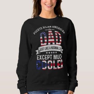 Sudadera Padre puertorriqueño norteamericano Día de Cuba