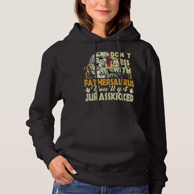 Sudadera Padre retro macho Rex Saurus Día del Padre (Anverso)