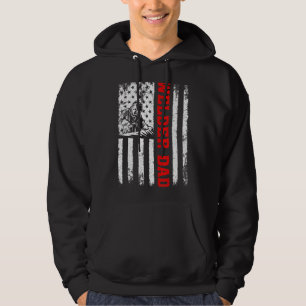 Sudadera Padre Soldador De La Bandera Estadounidense De Los