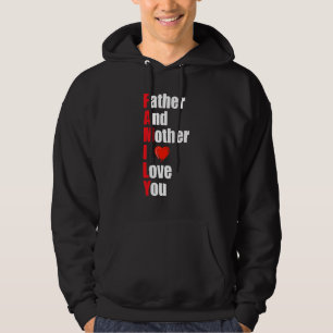 Sudadera Padre Y Madre Te Aman Familia Graciosa Para Los Ho