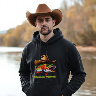 Sudadera Padres con peces divertidos que usan un Gorra de v
