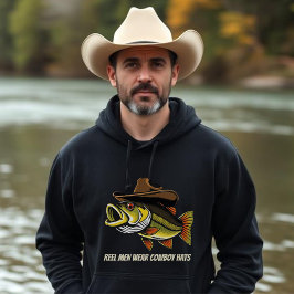Sudadera Padres con peces divertidos que usan un Gorra de v