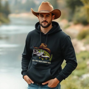 Sudadera Padres del Día de los Peces Graciosos usando un Go