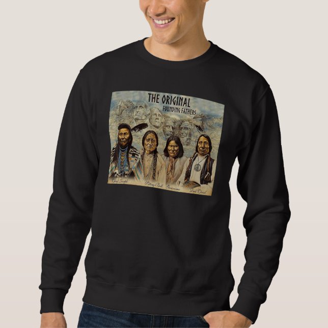 Sudadera Padres Fundadores Originales Nativo Americano (Anverso)