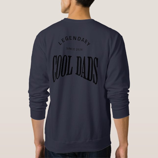 Sudadera Padres Geniales Legendarios – Diseño de Tipografía (Reverso)