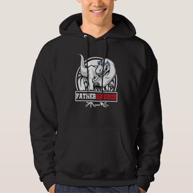 Sudadera PadreSaurus Rex Dinosaurio Retro Padre Saurus Fami (Anverso)
