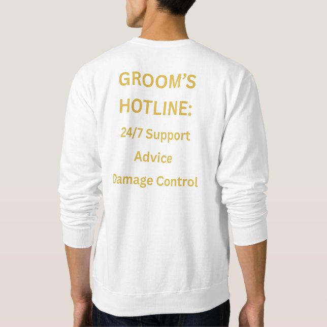 Sudadera Padrino de bodas (Reverso)