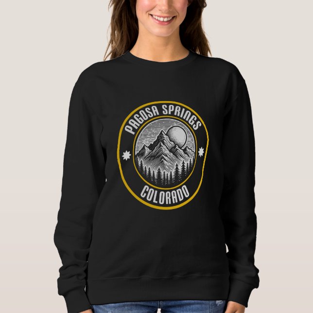 Sudadera Pagosa Springs Colorado USA Mountain Design (Anverso)