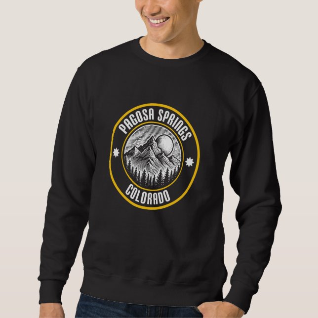 Sudadera Pagosa Springs Colorado USA Mountain Design (Anverso)