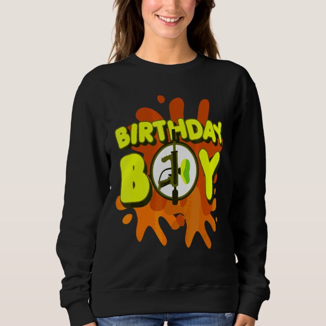 Sudadera Paint Birthday Boy Sport Team Paintball (Anverso)