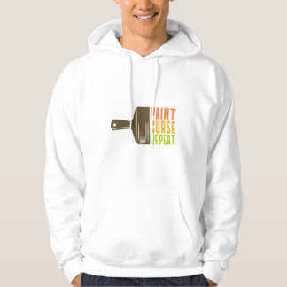 Sudadera Paint. Curse. Repeat. Funny DIY Painter Hoodie