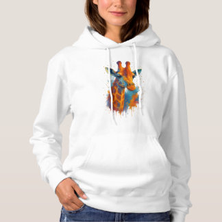 Sudadera Paint Splatter Giraffe Hoodie