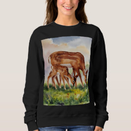 Sudadera Painted Deer Mom and Baby