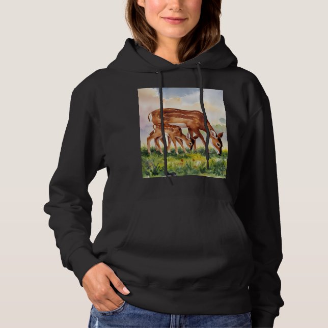 Sudadera Painted Deer Mom and Baby (Anverso)