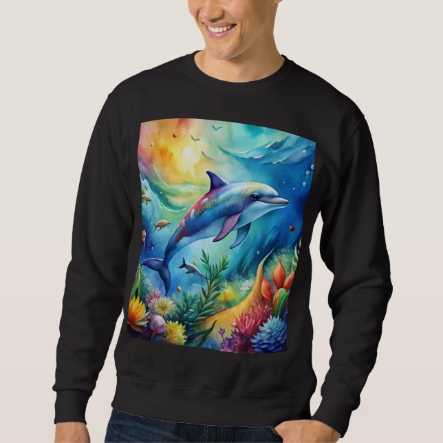 Sudadera Painted Dolphin (Anverso)