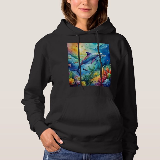 Sudadera Painted Dolphin (Anverso)