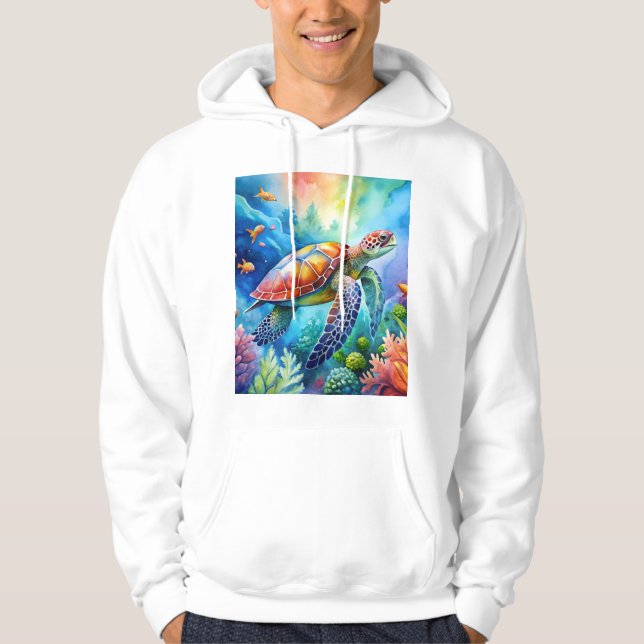 Sudadera Painted Sea Turtle  (Anverso)