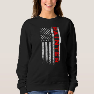 Sudadera Painter USA Flag Renovation Decorator Handyman Cra