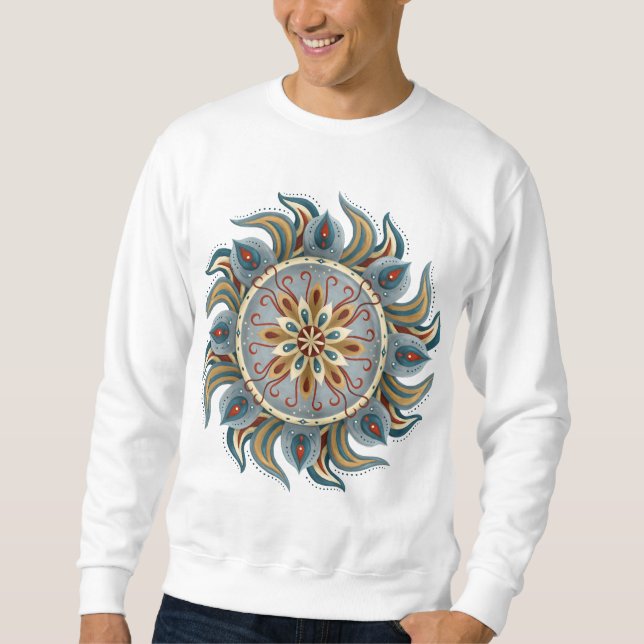 Sudadera Painterly Mandala (Anverso)