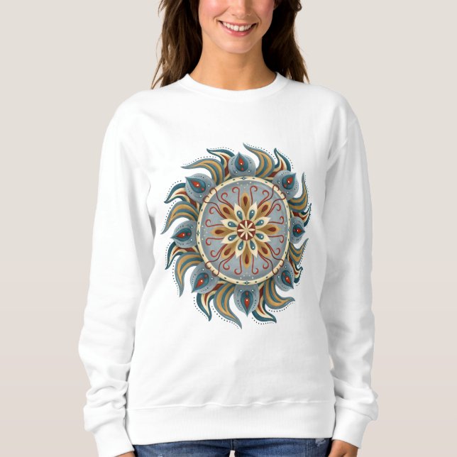 Sudadera Painterly Mandala (Anverso)