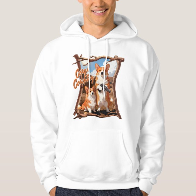 Sudadera País Corgi – Camiseta Divertida de Corgi, American (Anverso)