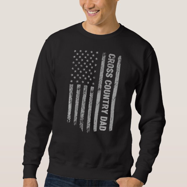 Sudadera País cruzado papá Estados Unidos Patriota de la ba (Anverso)