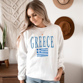Sudadera País de Grecia Estilo Grunge