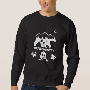 Sudadera País de los Osos Alaska Oso Pardo con Ciervo Monta