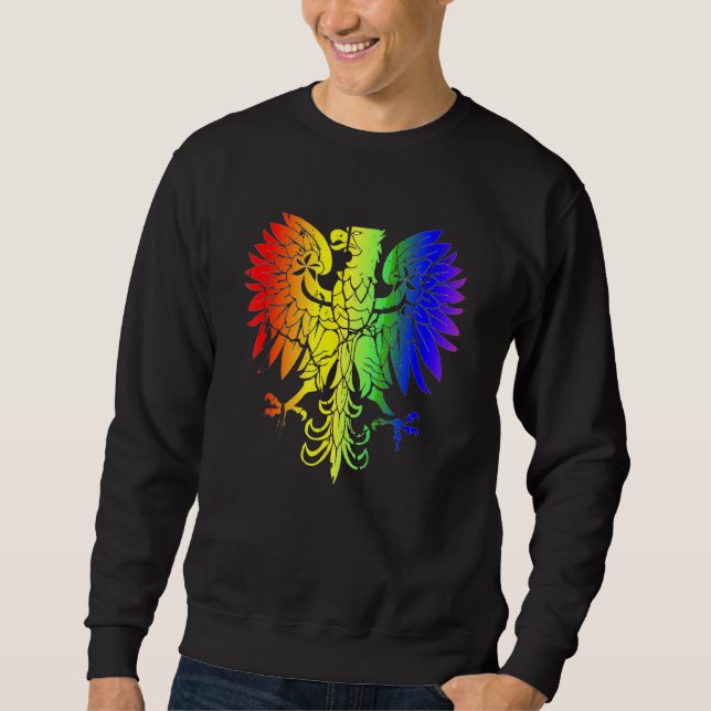 Sudadera País de Polonia Orgullo Gay Águila Orgullo Gay Pol (Anverso)
