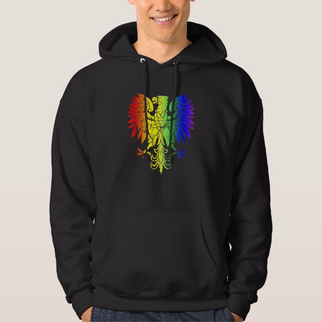 Sudadera País de Polonia Orgullo Gay Águila Orgullo Gay Pol (Anverso)