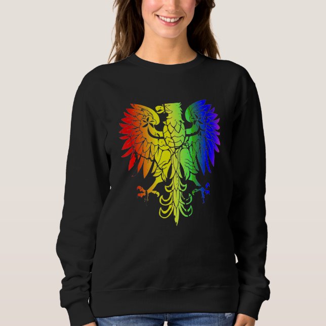 Sudadera País de Polonia Orgullo Gay Águila Orgullo Gay Pol (Anverso)