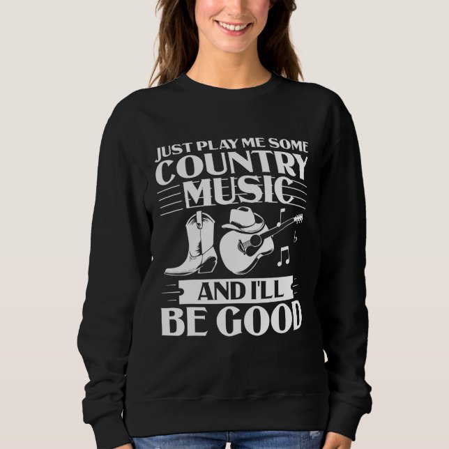 Sudadera País del equipo de música Country Song Teaching Co (Anverso)