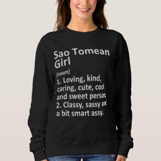 Sudadera País gracioso de Santo Tomé y Príncipe Chica