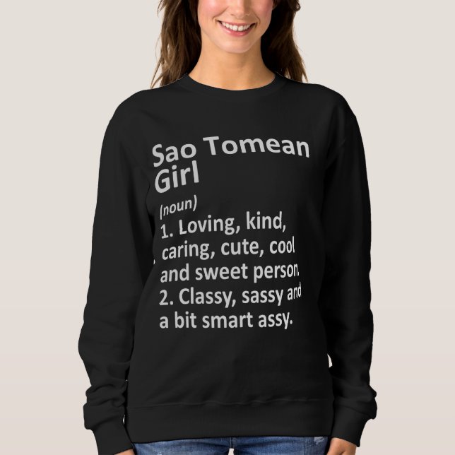 Sudadera País gracioso de Santo Tomé y Príncipe Chica (Anverso)