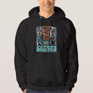 Sudadera País Occidental Serape Leopardo Jesús Cruz Feliz E