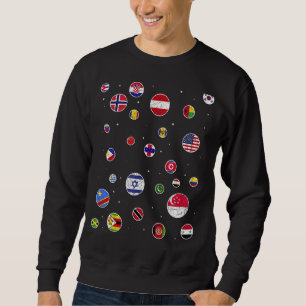 Sudadera País Viajero Banderas De País Viajero World Fl
