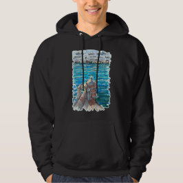 Sudadera Paisaje acuático sereno en San Juan de Ulua, Verac