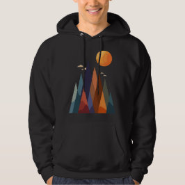 Sudadera Paisaje con montañas y sol