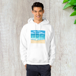 Sudadera Paisaje costero de la escena de la playa del Océan