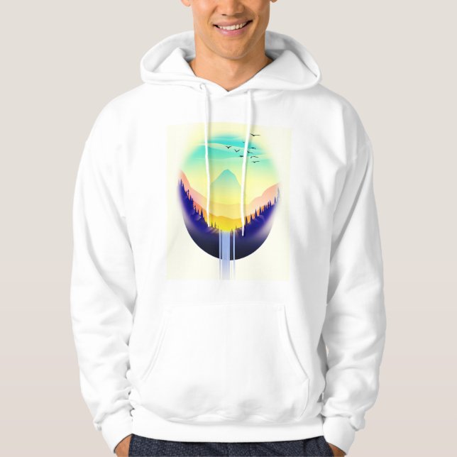 Sudadera Paisaje de Cascada (Anverso)