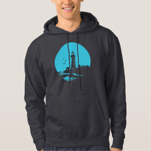 Sudadera Paisaje de faro costero Silueta