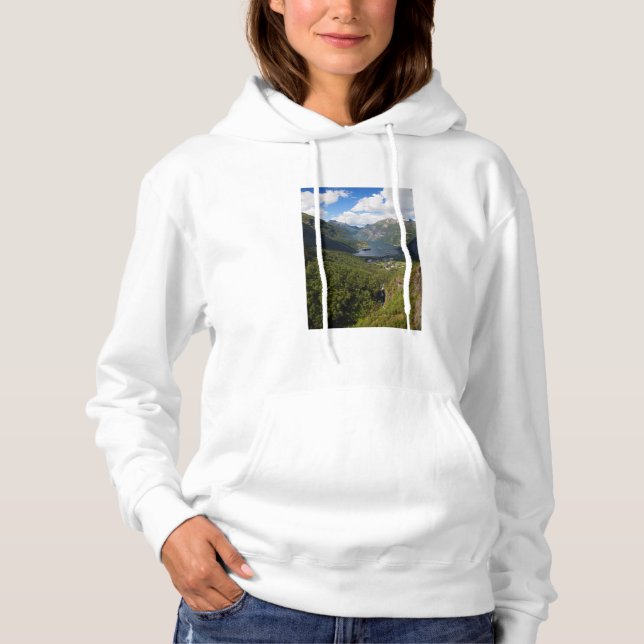 Sudadera paisaje de Geiranger Fjord, Noruega (Anverso)