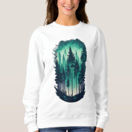 Sudadera Paisaje del bosque de pinos