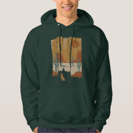 Sudadera Paisaje del coyote del desierto al atardecer