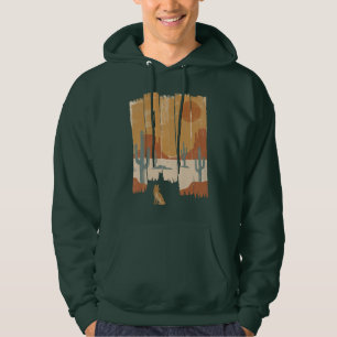 Sudadera Paisaje del coyote del desierto al atardecer