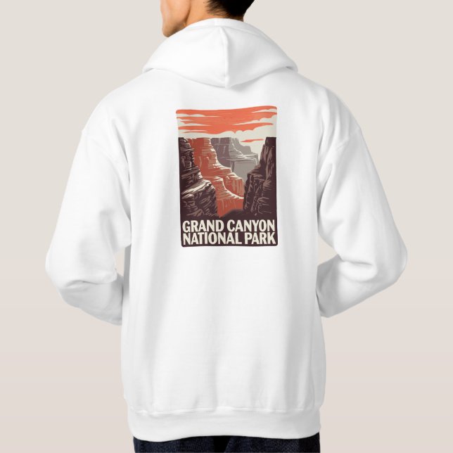 Sudadera Paisaje del Parque Nacional del Gran Cañón (Reverso)