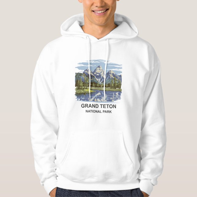 Sudadera Paisaje del Parque Nacional del Gran Tetón (Anverso)