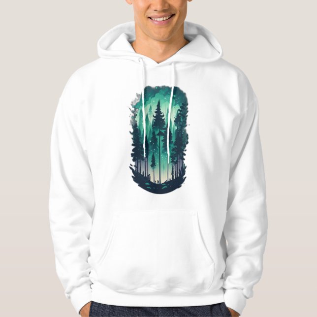 Sudadera Paisaje Forestal Pino Camisas suaves (Anverso)